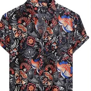 Mcedar Vintage Floral Button Down Shirt